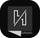 Logo barbearia Lobão Corts