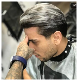 foto de um cabelo com luzes